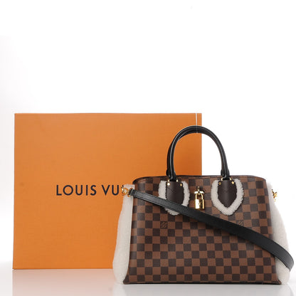 Louis Vuitton Damier Ebene Shearling Normandy 9 of 9