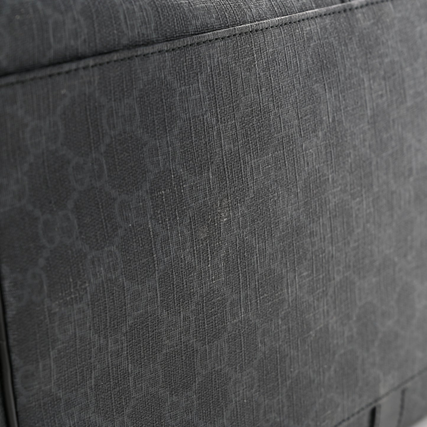 GG Supreme Monogram Medium Carry-On Duffle Bag Black Grey