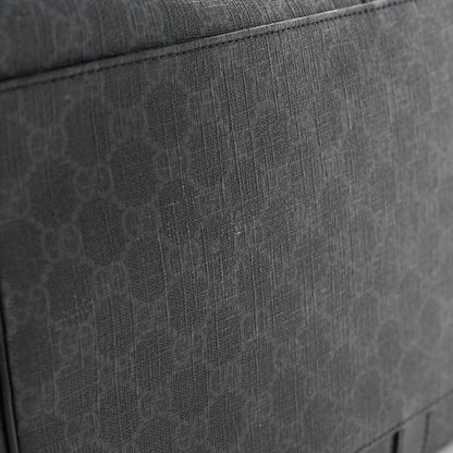 Gucci GG Supreme Monogram Medium Carry-On Duffle Bag Black Grey 11 of 16