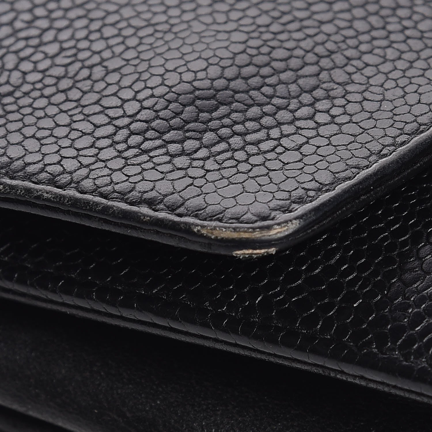 Chanel Caviar CC Wallet on Chain Black 13 of 15