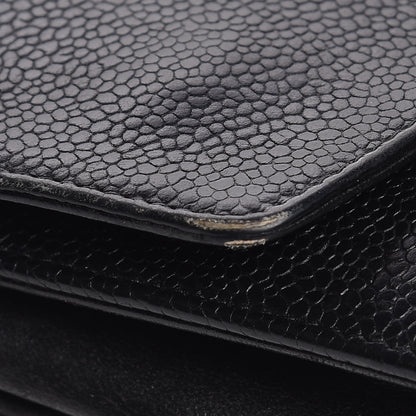 Chanel Caviar CC Wallet on Chain Black 13 of 15