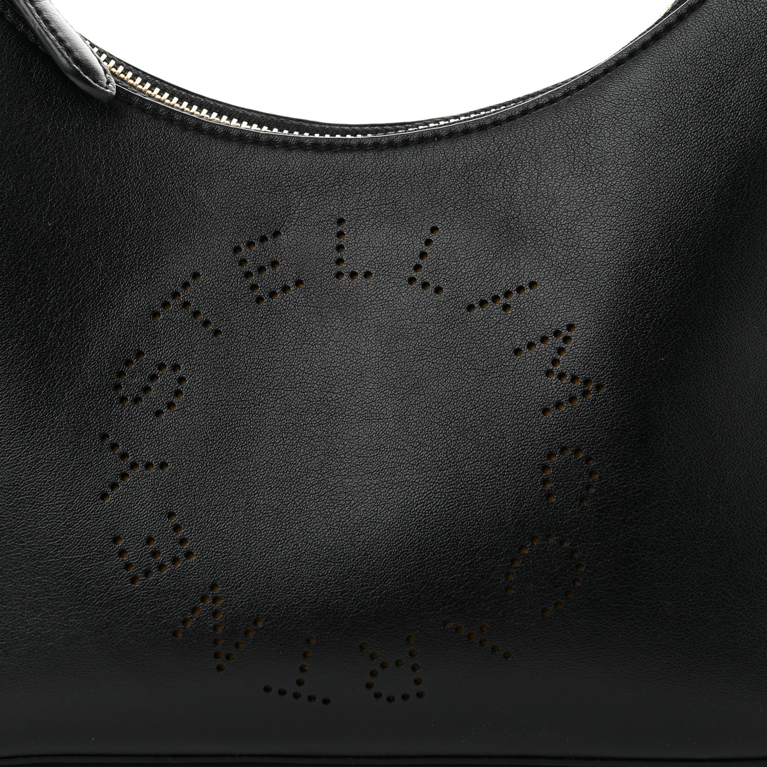 Stella McCartney Eco Alter Nappa Perforated Logo Small Shoulder Bag Black 8 of 11