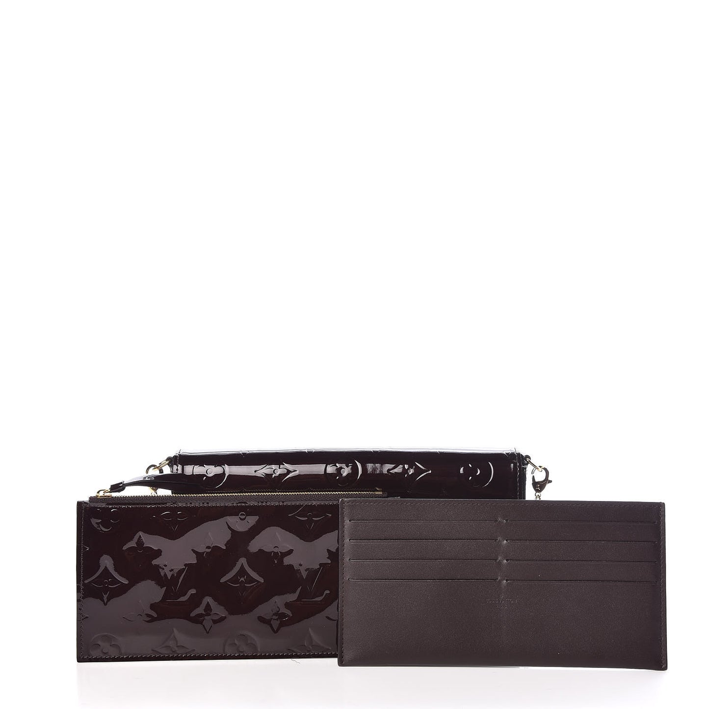 Vernis Pochette Felicie Chain Wallet Amarante