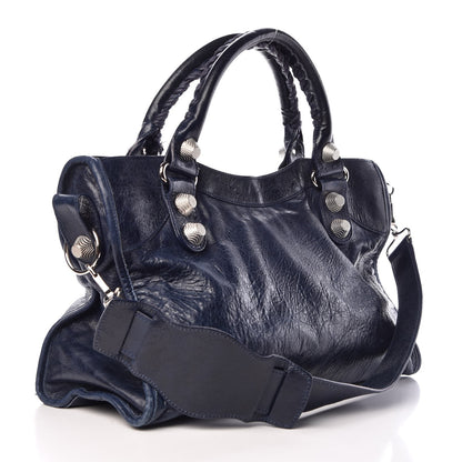 Balenciaga Agneau Giant 21 Silver Hardware City Marine 4 of 14