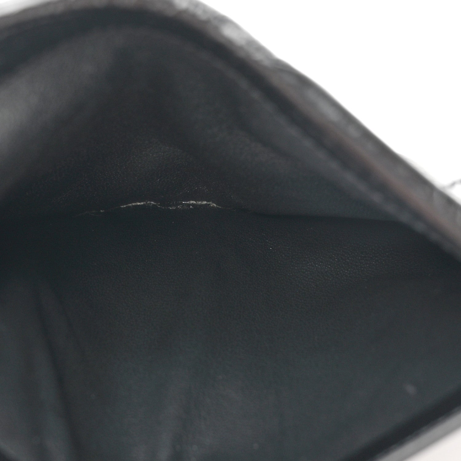 Saint Laurent Crinkled Calfskin Matelasse Monogram Niki Card Holder Black 6 of 8