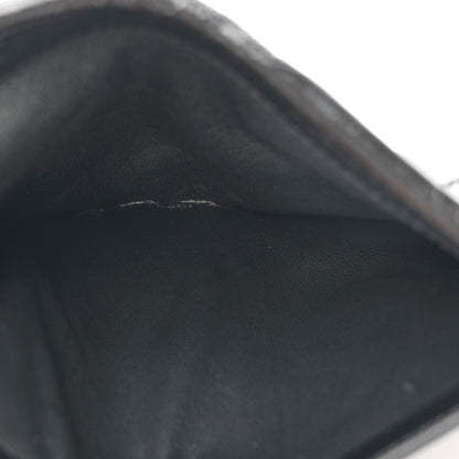 Saint Laurent Crinkled Calfskin Matelasse Monogram Niki Card Holder Black 6 of 8