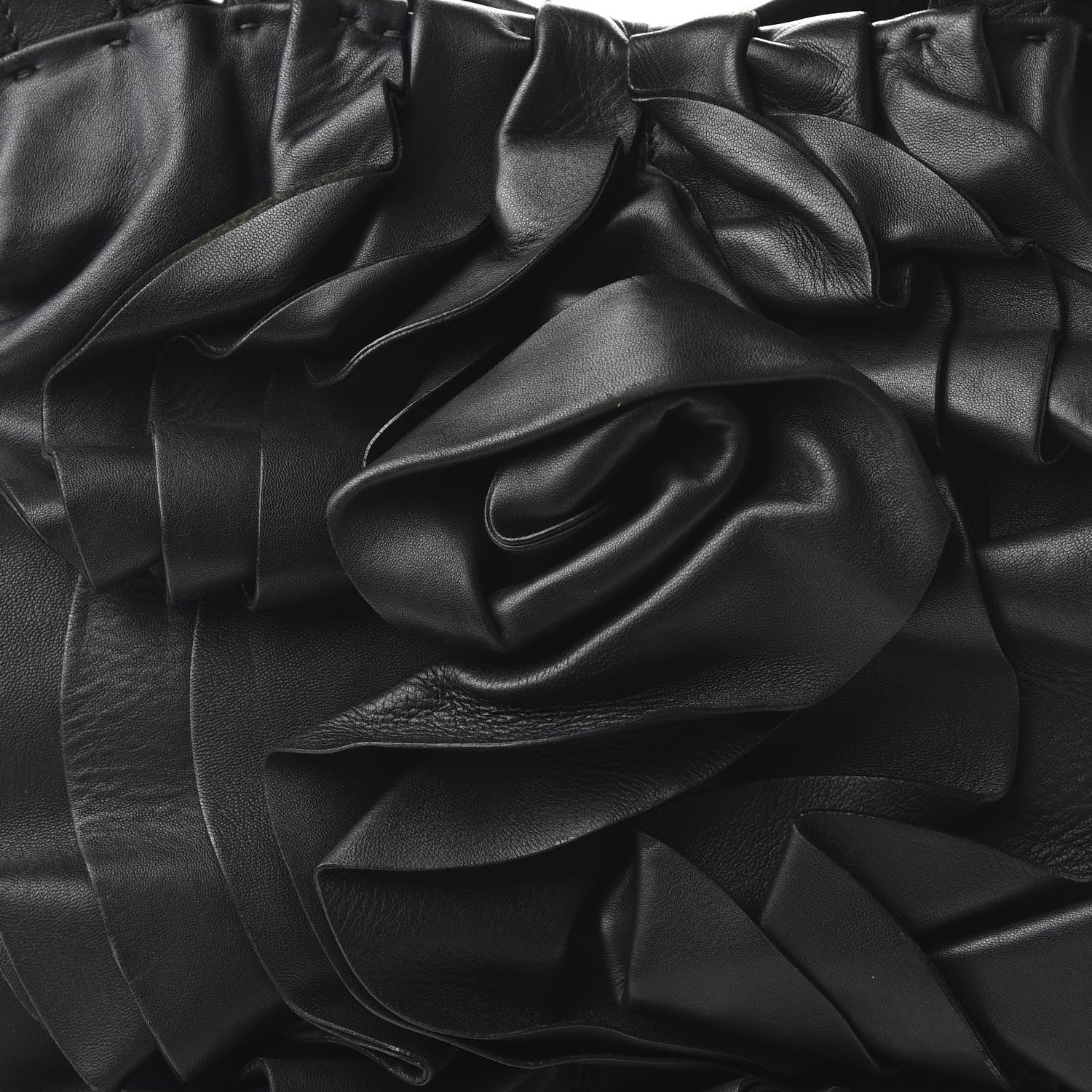 Valentino Garavani Nappa Pleated Tote Black 9 of 9