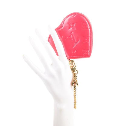 Louis Vuitton Vernis Heart Coin Purse Framboise 2 of 7