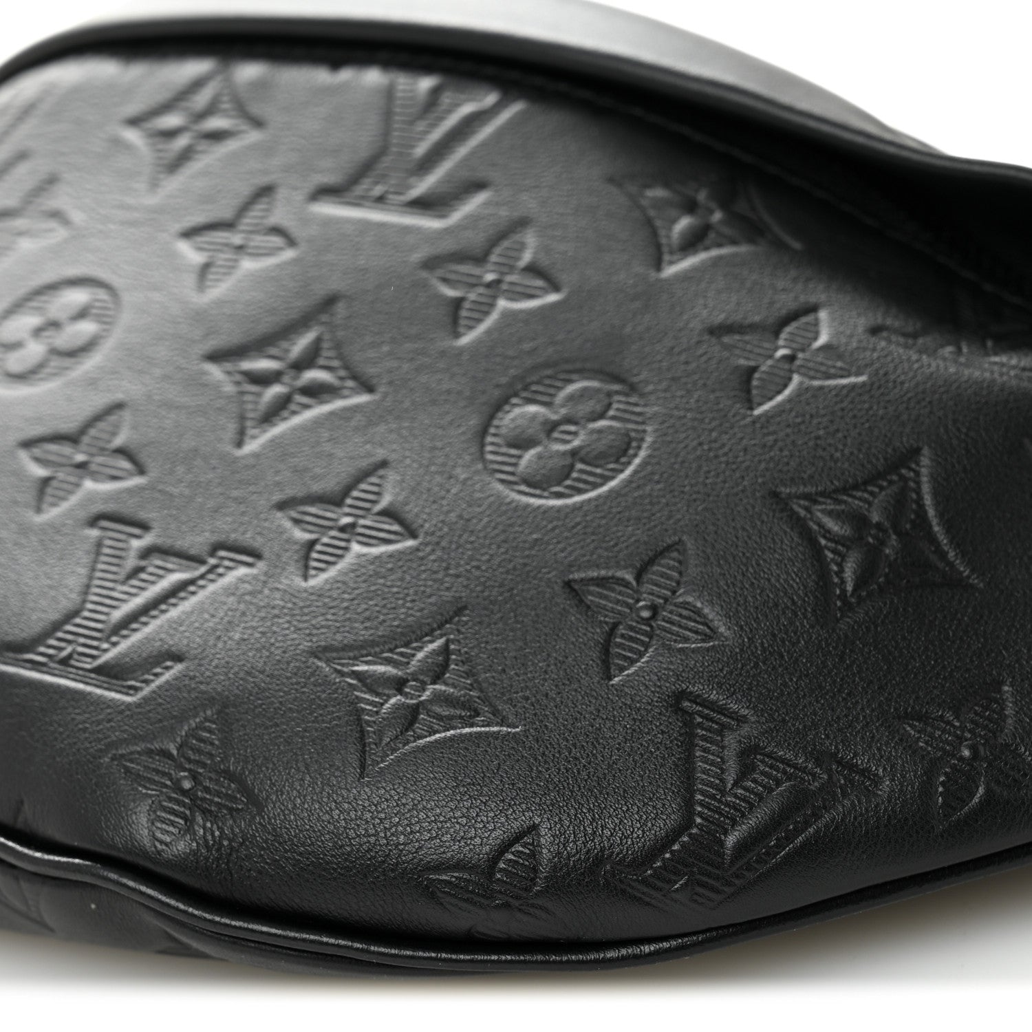 Louis Vuitton Calfskin Monogram Shadow Discovery Bumbag Black 9 of 9