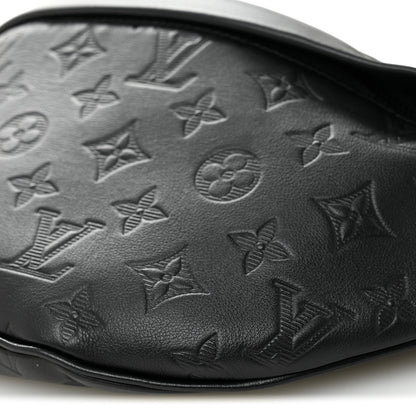 Louis Vuitton Calfskin Monogram Shadow Discovery Bumbag Black 9 of 9