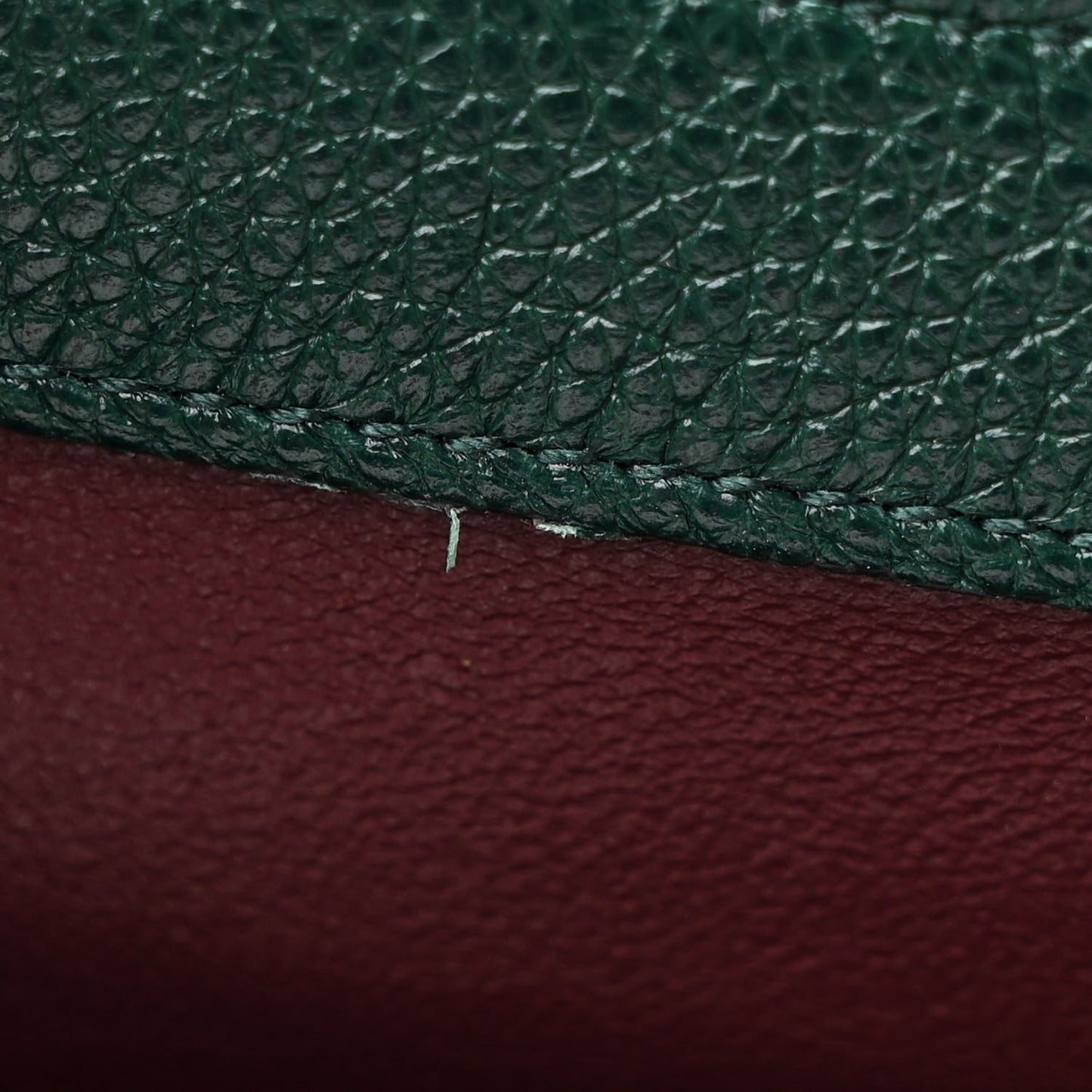 Grainy Calfskin Medium Zumi Top Handle Bag Vintage Green