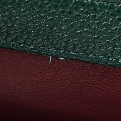 Gucci Grainy Calfskin Medium Zumi Top Handle Bag Vintage Green 12 of 12