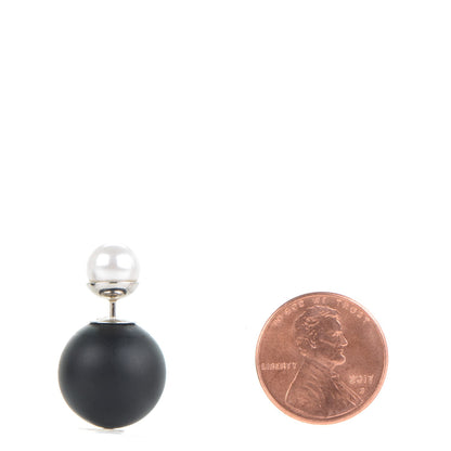 Christian Dior Mise En Dior Tribal Earrings Matte Black Pearl 2 of 4