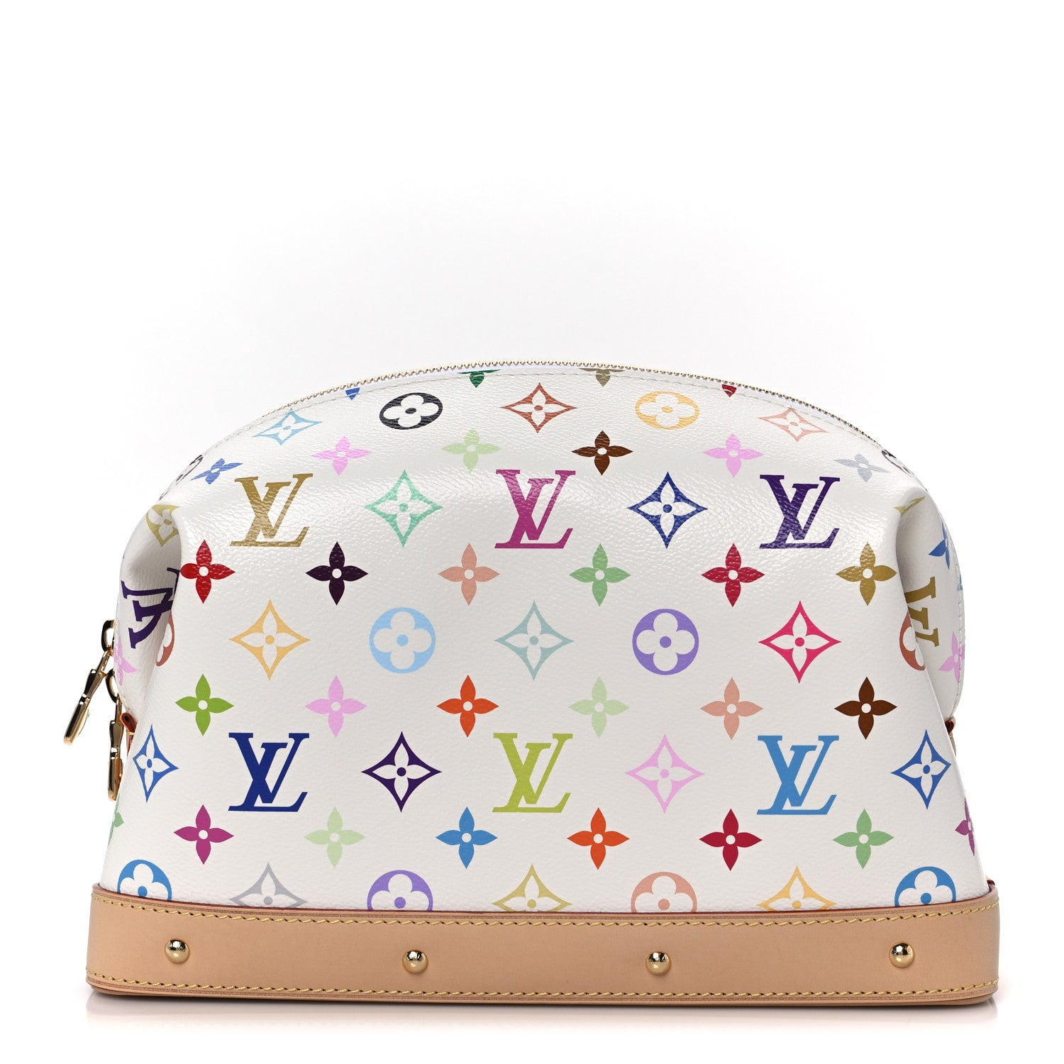 Louis Vuitton LV x TM Monogram Multicolor Cosmetic Pouch GM White 1 of 9