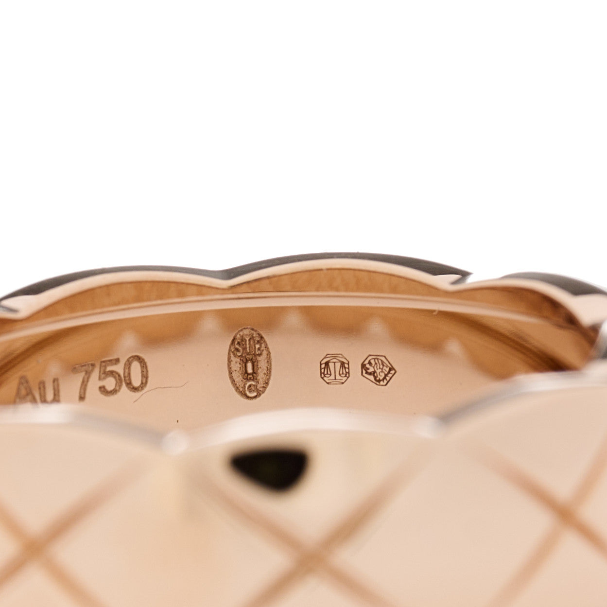 Chanel 18K Beige Gold Small Coco Crush Ring 55 7.25 6 of 9