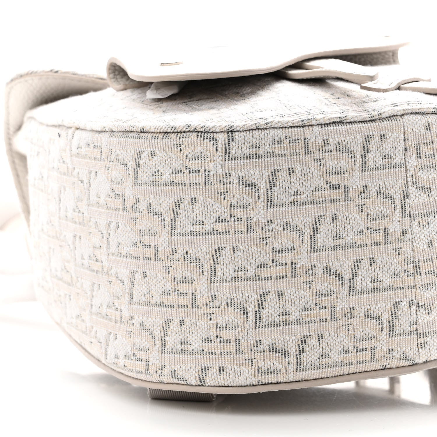 Christian Dior HOMME Oblique Jacquard Calfskin Mini Saddle Backpack Beige 8 of 10