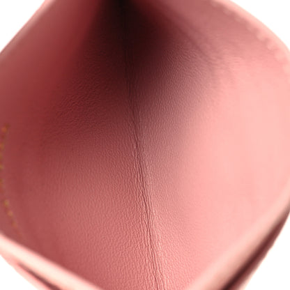 Chanel Calfskin Crocodile Embossed Crococo Card Holder Light Pink 5 of 8