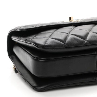 Chanel Lambskin Quilted Small Trendy CC Dual Handle Flap Bag Black 10 of 12
