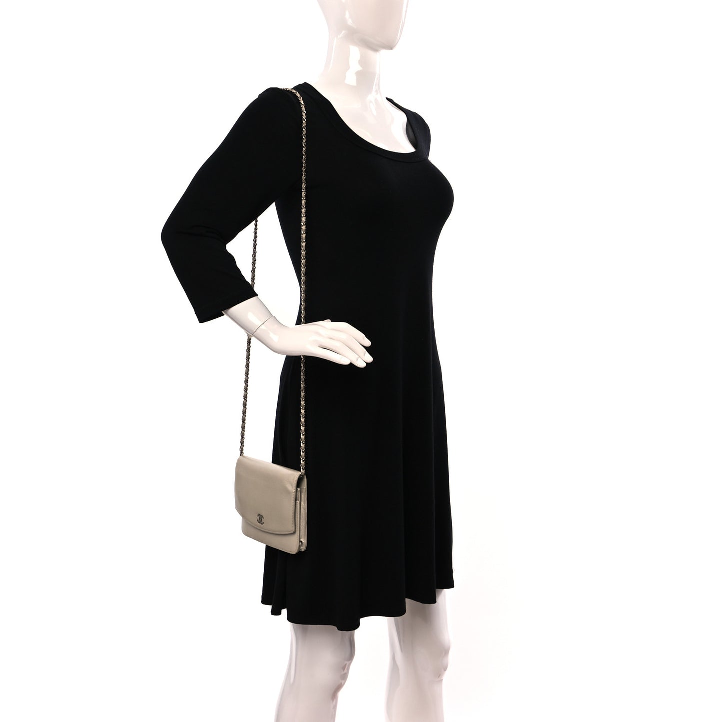 Caviar Sevruga Wallet on Chain WOC Beige