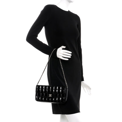 Chanel Patent East West Chocolate Bar Flap Black 2 of 12