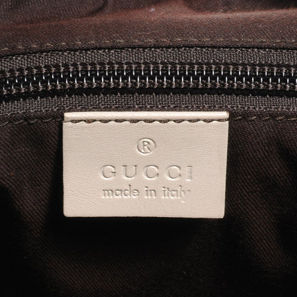 Gucci Monogram Calfskin Perforated Medium Flat Messenger Bag White 6 of 7