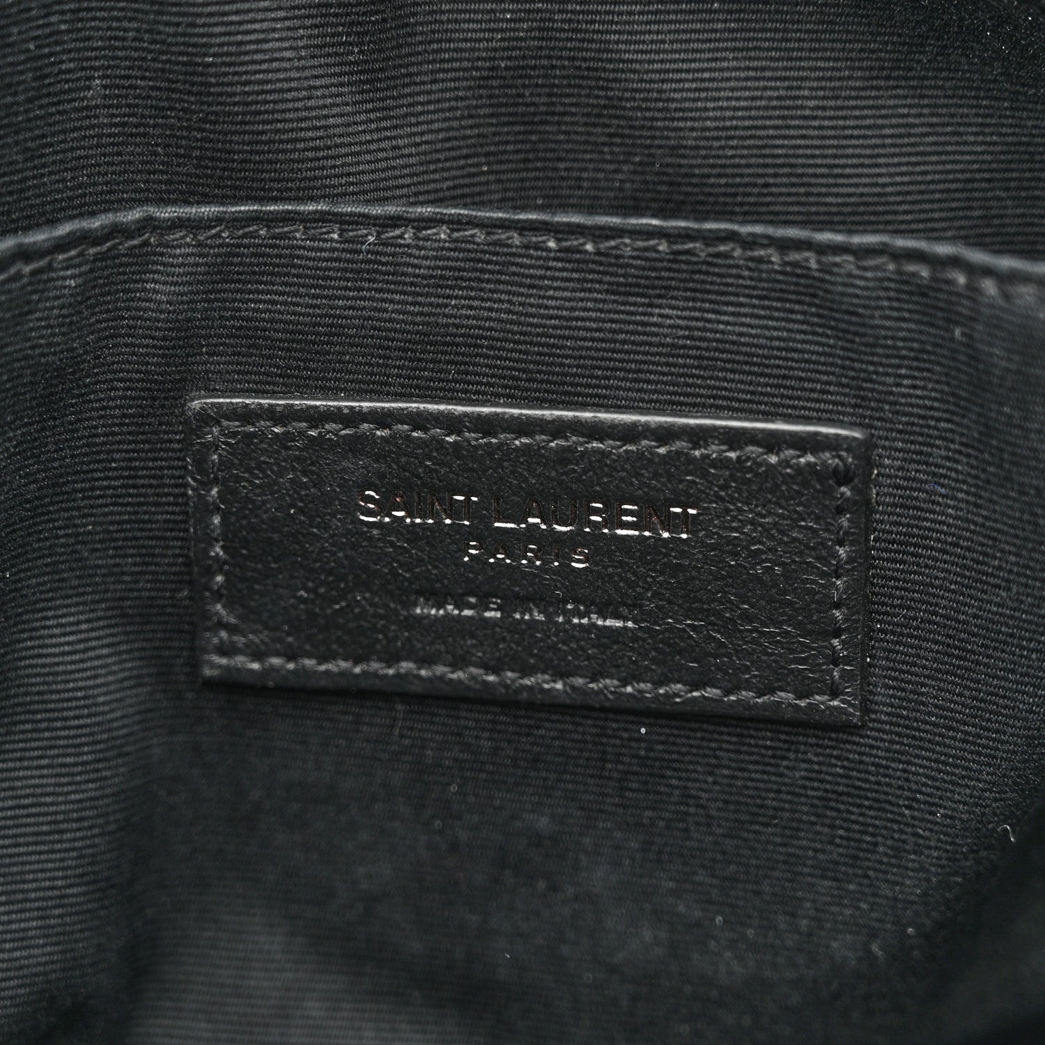 Saint Laurent Calfskin Matelasse Monogram Monochrome Lou Camera Bag Black 6 of 11