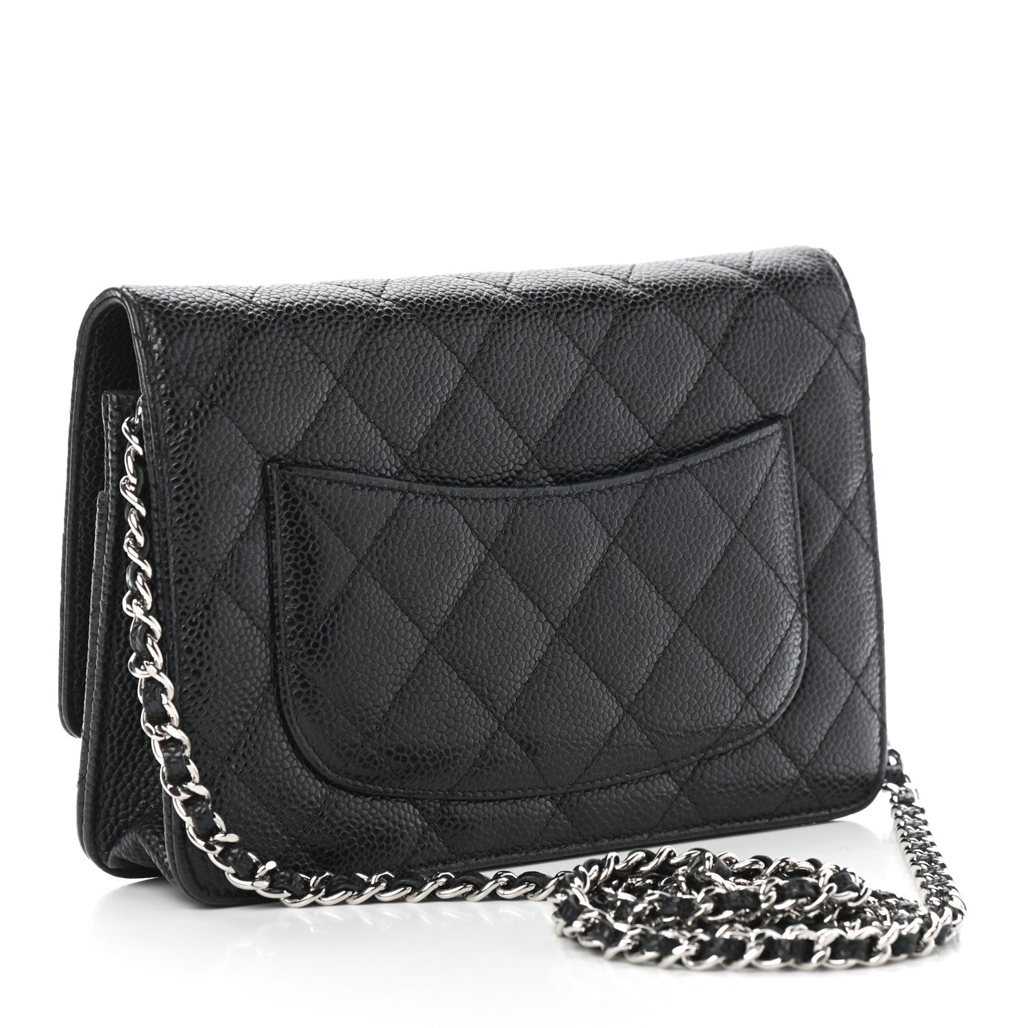 Chanel Caviar Quilted Wallet On Chain WOC Black 4 of 10