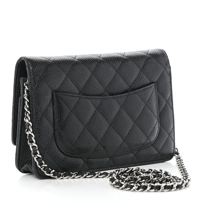 Chanel Caviar Quilted Wallet On Chain WOC Black 4 of 10