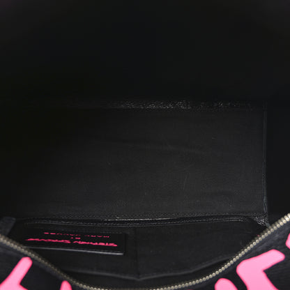 Marc Jacobs X STEPHEN SPROUSE Grained Calfskin Medium The Tote Bag Pink 5 of 9
