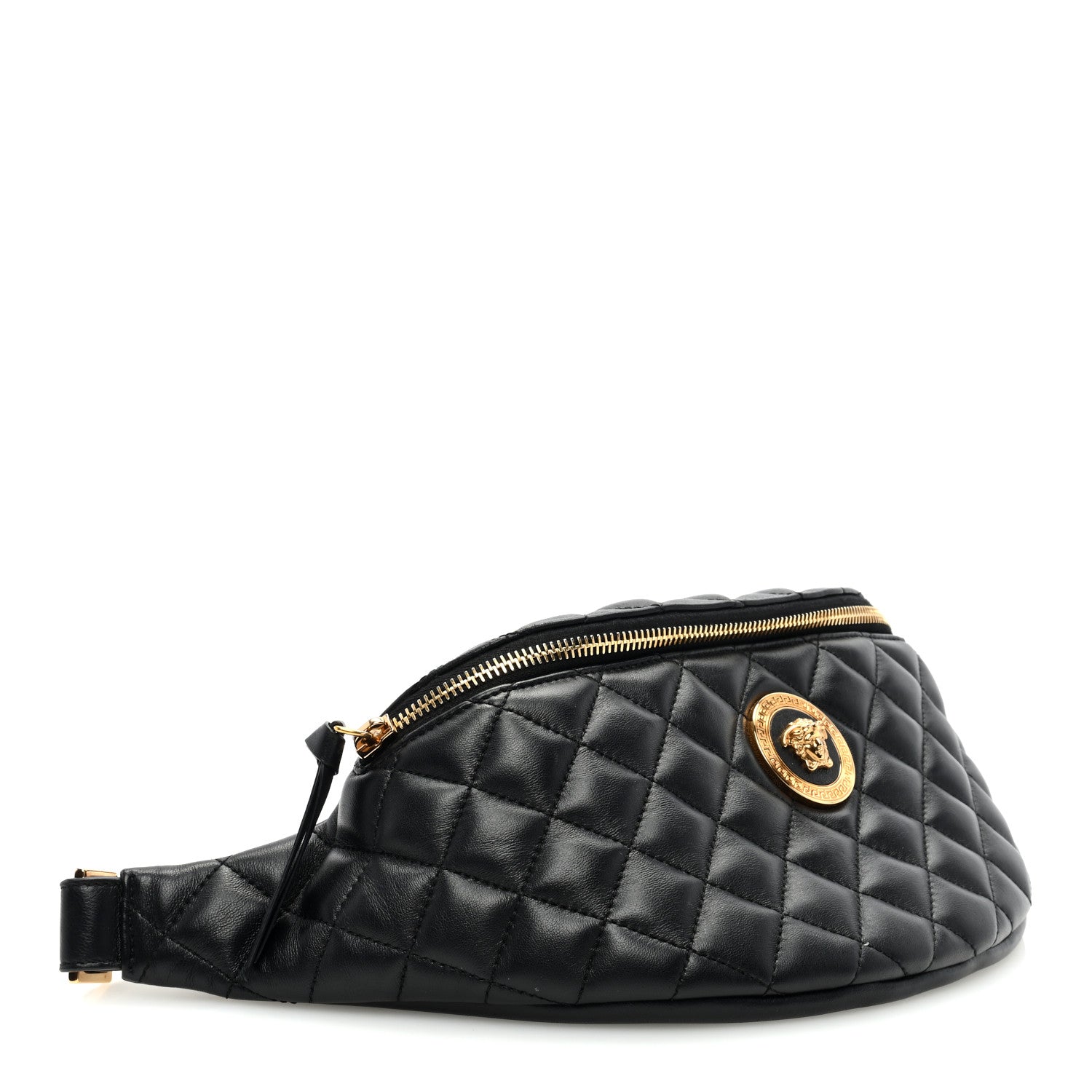 Versace Nappa Quilted Medusa Belt Bag Black 4 of 9