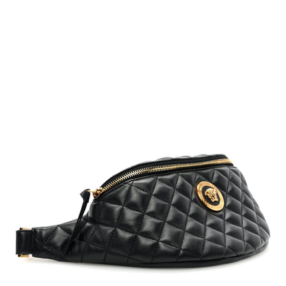 Versace Nappa Quilted Medusa Belt Bag Black 4 of 9