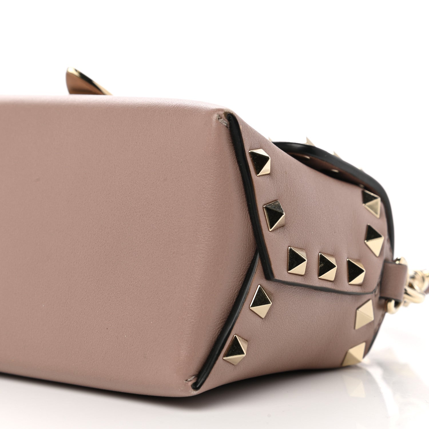 Valentino Garavani Calfskin Mini Rockstud Crossbody Bag Poudre 9 of 11