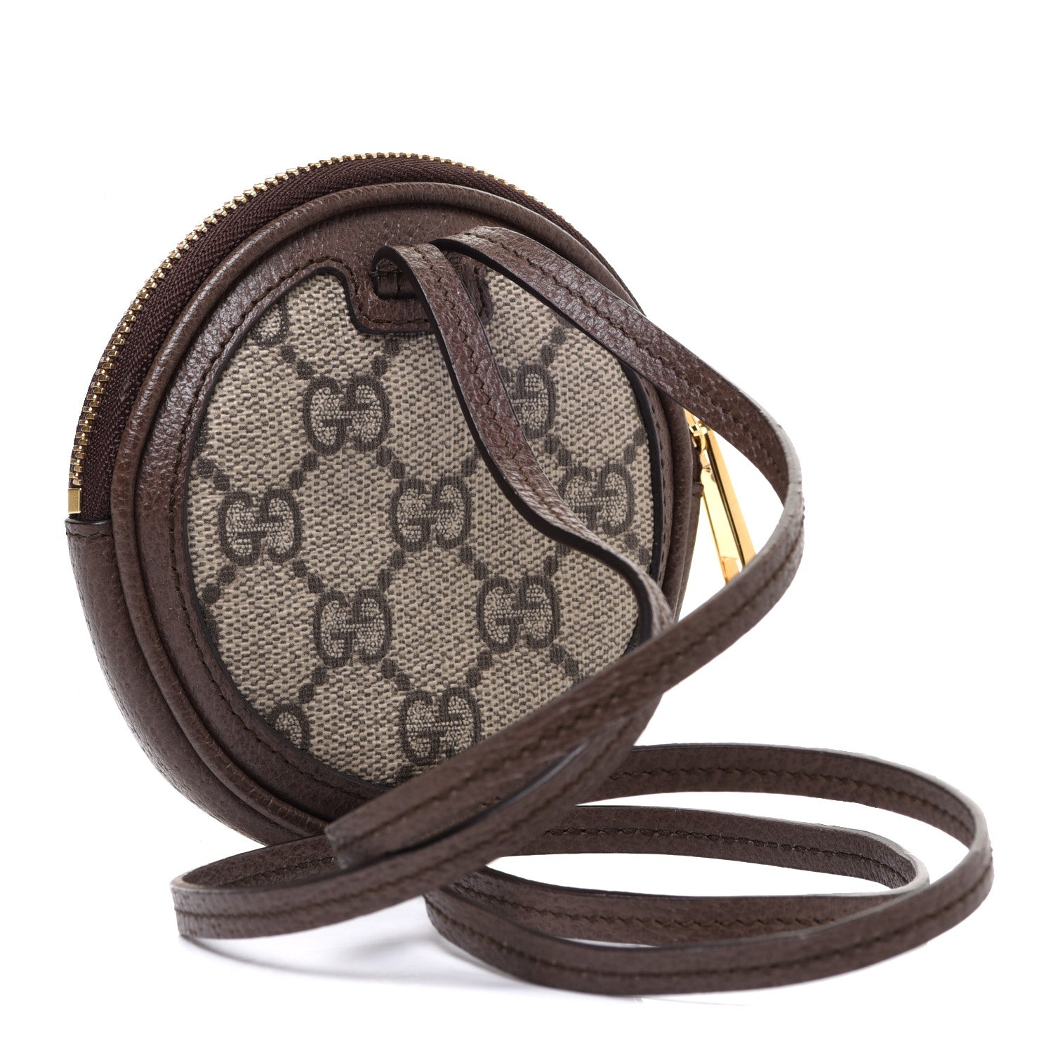 Gucci GG Supreme Monogram Web Mini Ophidia Round Bag Beige New Acero 2 of 8