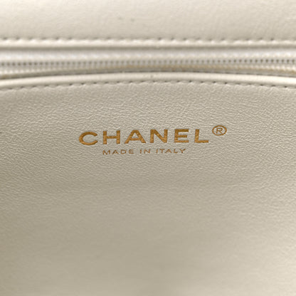 Chanel Caviar Quilted Business Affinity Backpack White 7 of 10