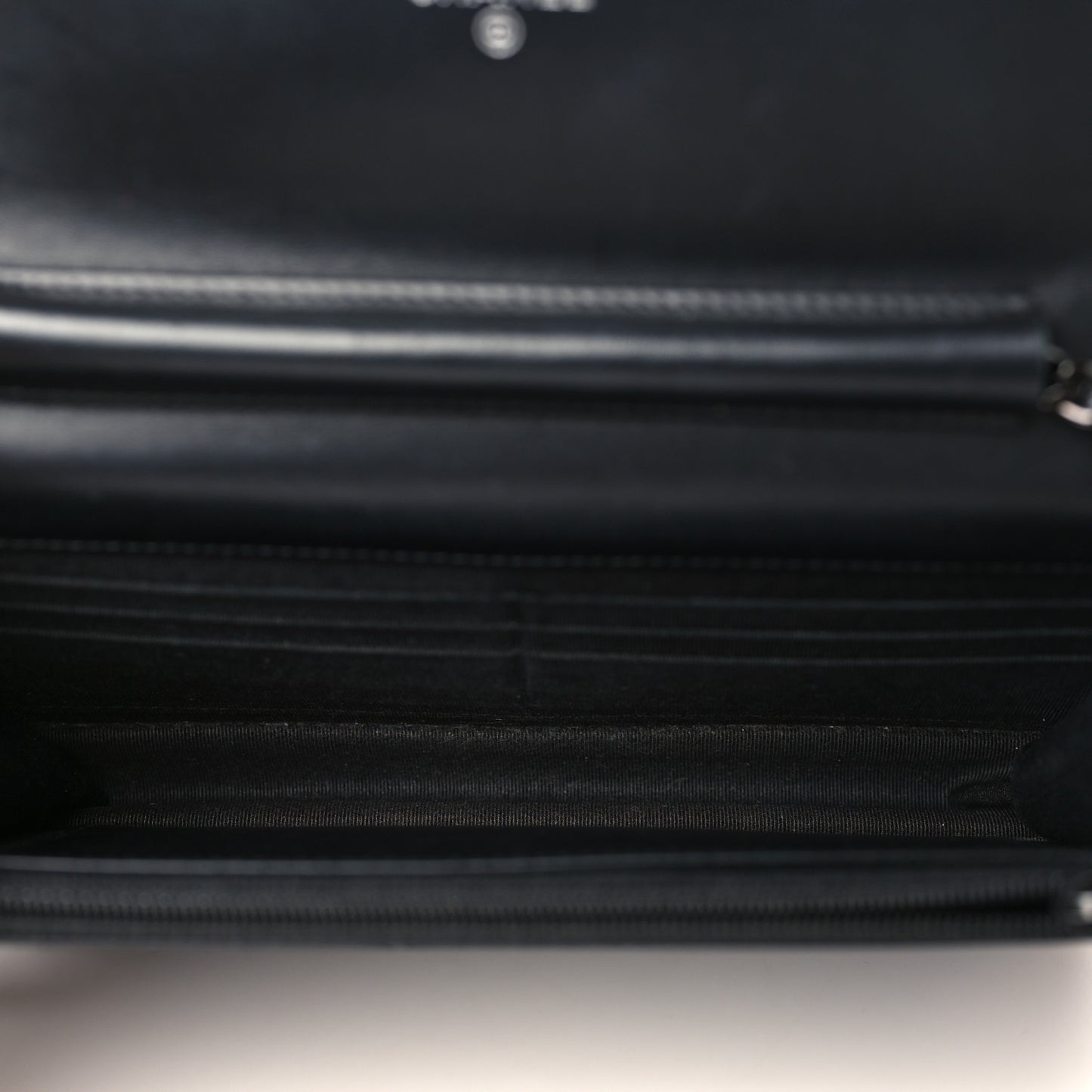 Glazed Aged Calfskin Reissue Wallet On Chain WOC Black