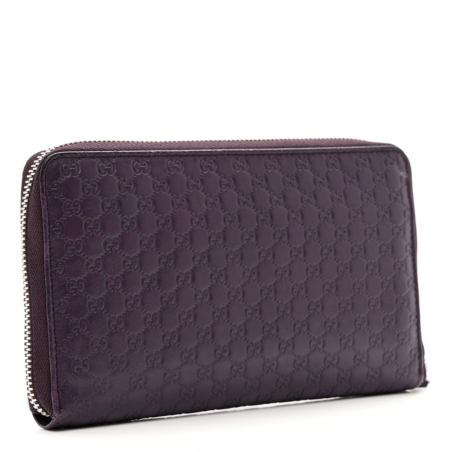 Gucci Microguccissima Zip Around Organizer Wallet Purple 3 of 7
