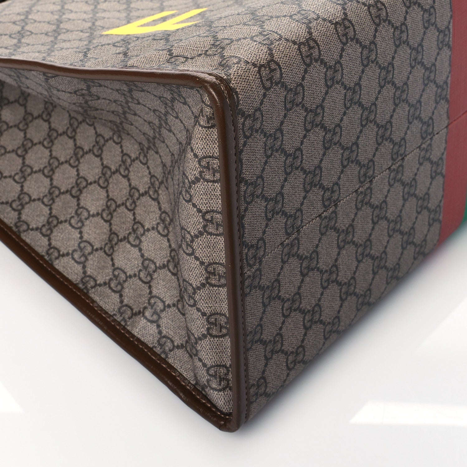 Gucci GG Supreme Monogram Fake/Not Large Retro Interlocking G Tote Bag Beige Brown Sugar 10 of 11
