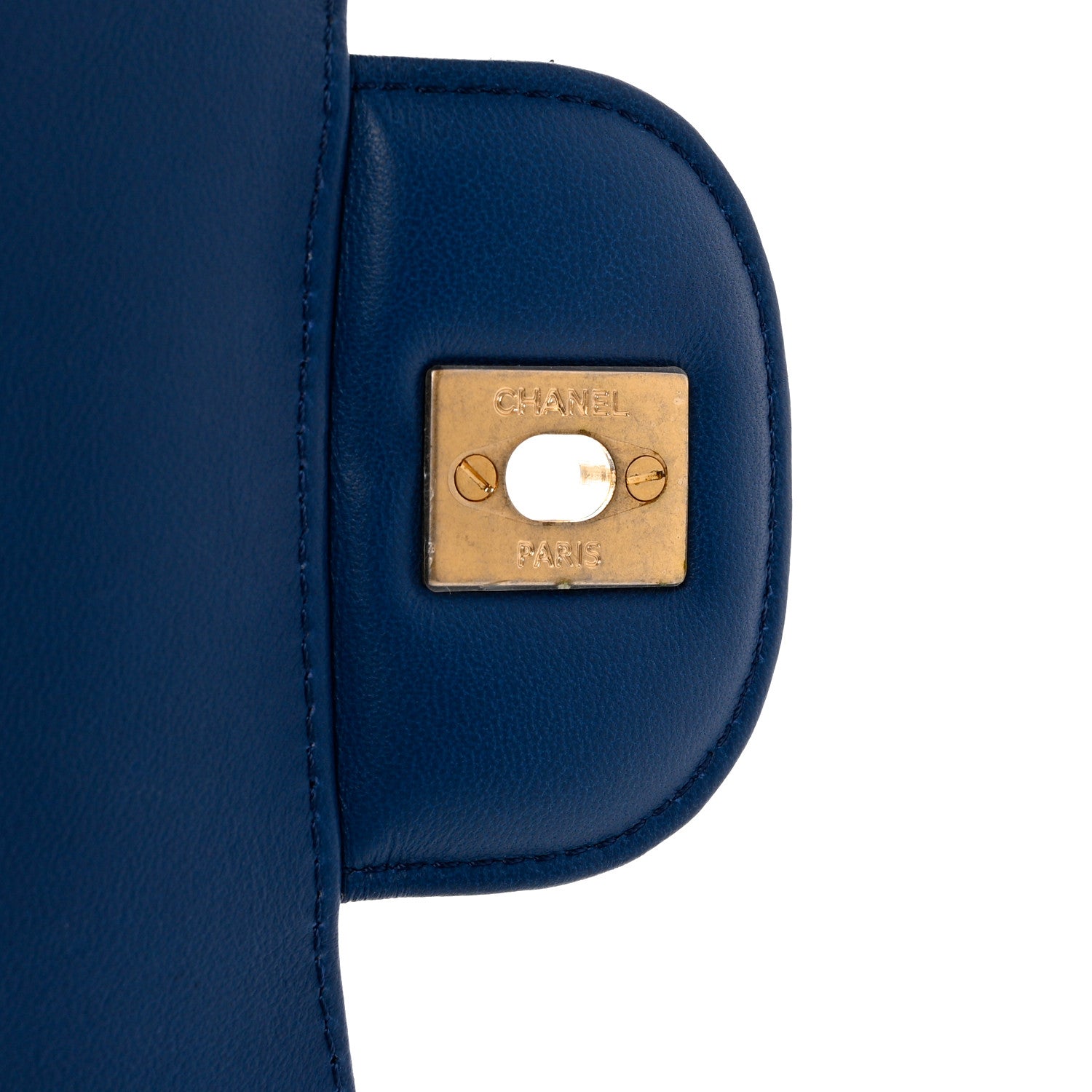 Chanel Snakeskin Jumbo Double Flap Bright Blue 6 of 11
