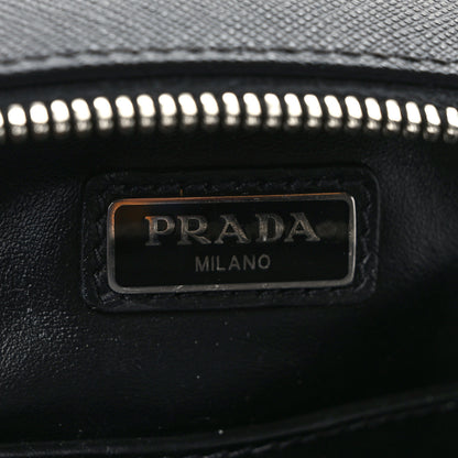 Prada Saffiano Harness Crossbody Travel Pouch Black 6 of 10