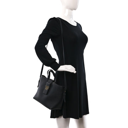Tom Ford Grained Calfskin Mini TF East West Tote Black 2 of 8