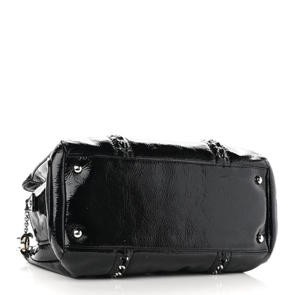 Chanel Patent Calfskin Small Luxe Ligne Tote Black 4 of 9