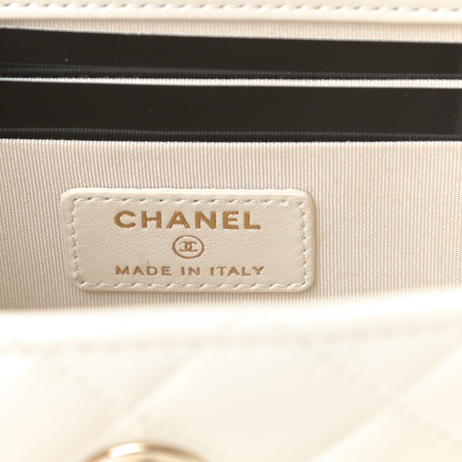 Chanel Lambskin Quilted Mini Trendy CC Chain Wallet White 6 of 11