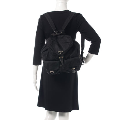 Prada Nylon Vela Medium Backpack Black 2 of 11