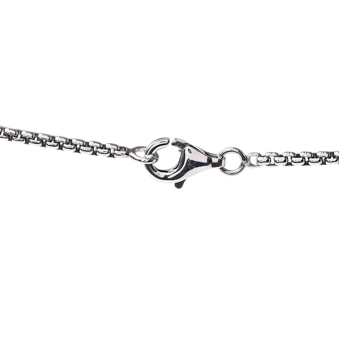 Sterling Silver Diamond Amethyst 7mm Petite Albion Pendant Necklace