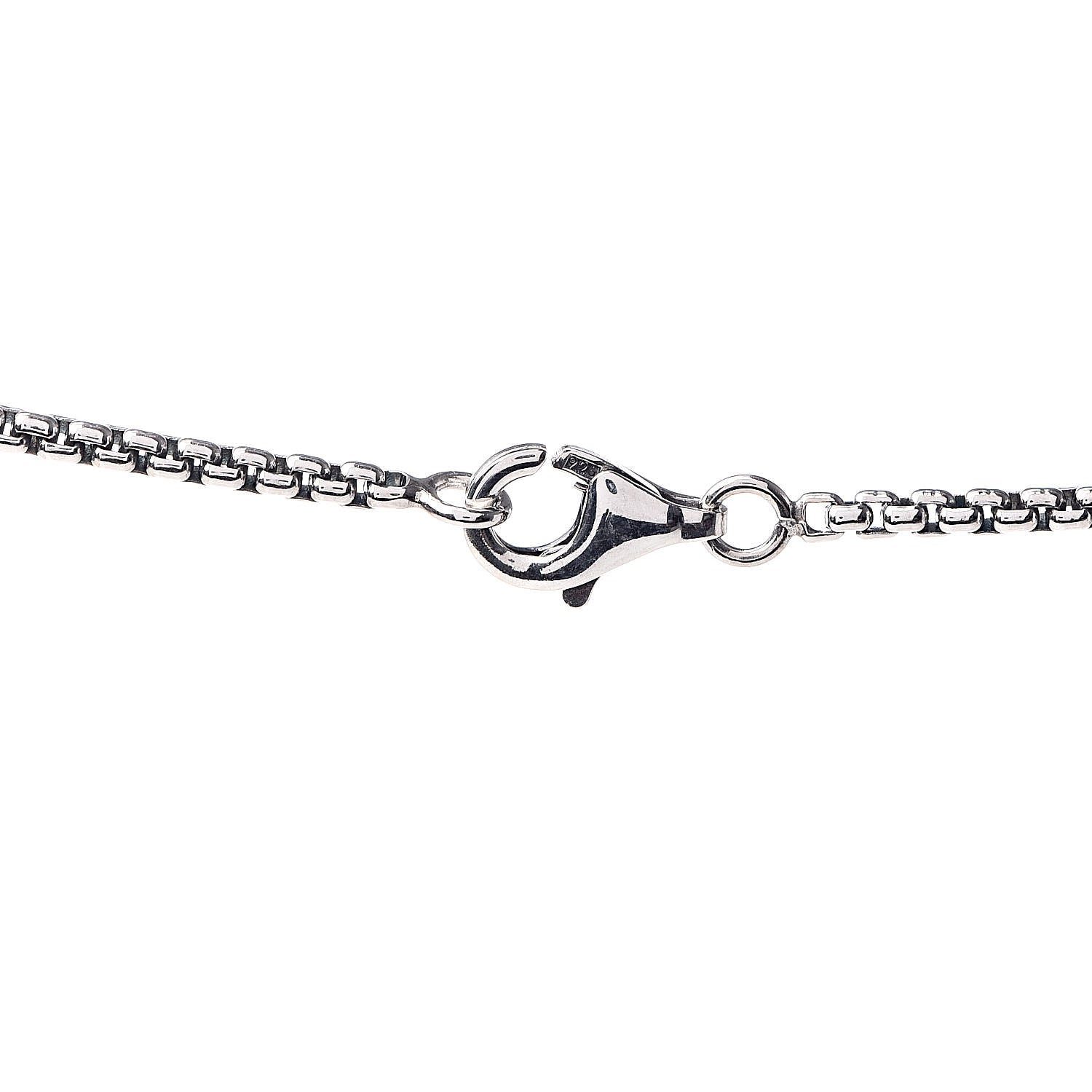 David Yurman Sterling Silver Diamond Amethyst 7mm Petite Albion Pendant Necklace 5 of 6