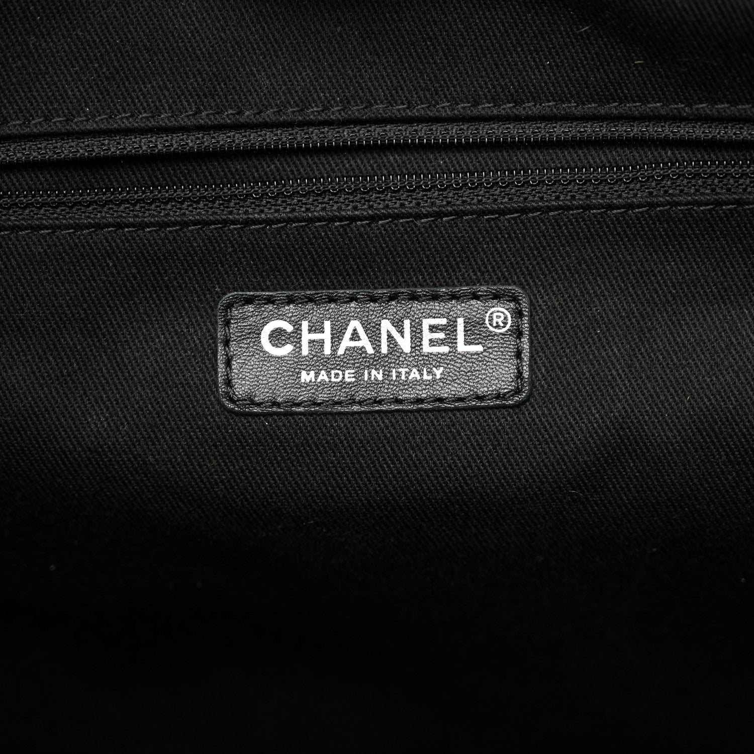 Chanel Calfskin Large Coco Eyelets Shopping Tote Black 6 of 10