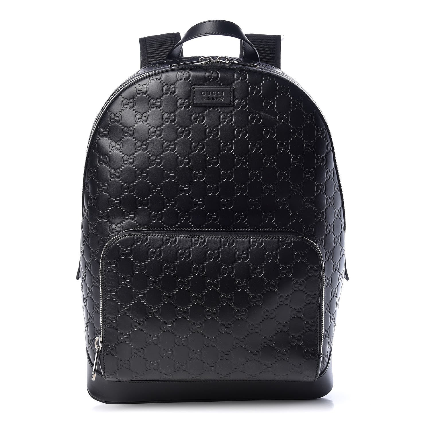 Gucci Guccissima Signature Day Backpack Black 1 of 10