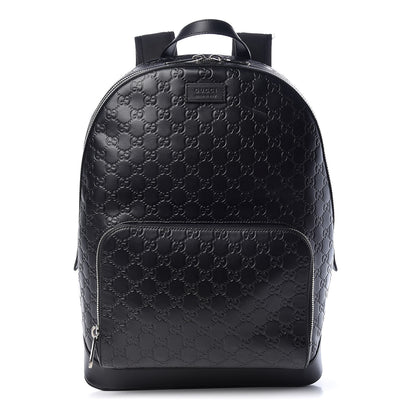 Gucci Guccissima Signature Day Backpack Black 1 of 10
