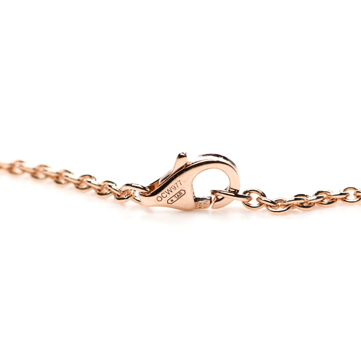 Cartier 18K Pink Gold Interlocking LOVE Necklace 4 of 6