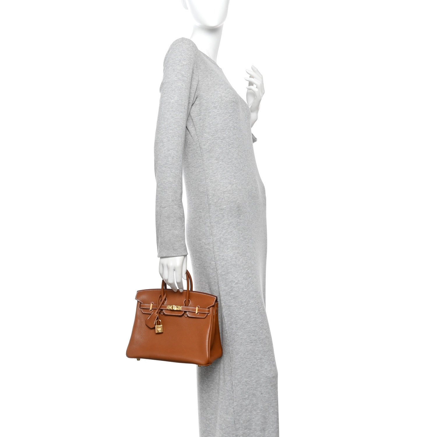 Hermes Natural Barenia Faubourg Birkin 25 Fauve 2 of 11